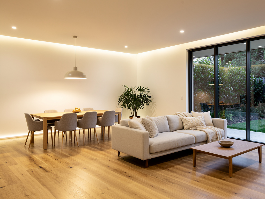 Living room lighting installation Adelaide