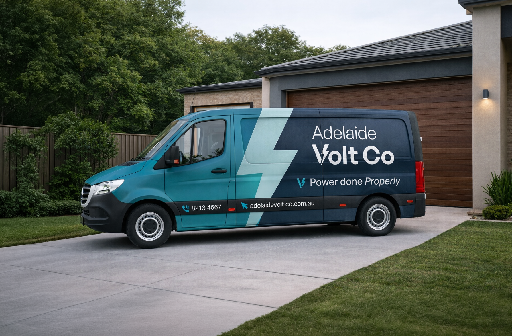 Adelaide Volt Co electrician van